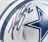 Luke Schoonmaker Autographed Dallas Cowboys Speed Mini Helmet - Prova *Black