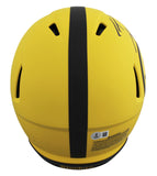 Steelers T.J. Watt Signed Rave Full Size Speed Proline Helmet W/ Case BAS Wit