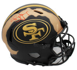 Steve Young Signed San Francisco 49ers Speed Authentic Eclipse Ripped NFL Helmet