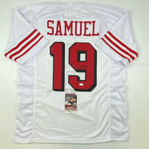 Autographed/Signed Deebo Samuel San Francisco White Alternate Jersey JSA COA