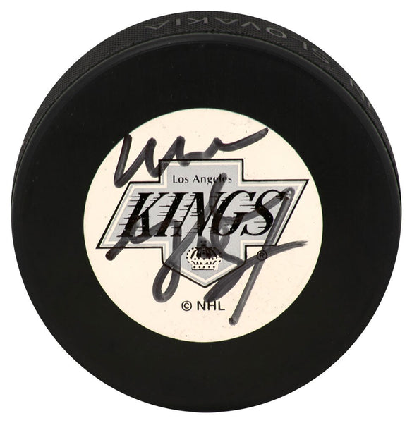Wayne Gretzky Signed Los Angeles Kings Logo Hockey Puck (JSA Holo & Full Letter)