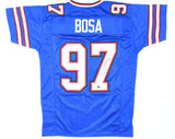 Joey Bosa Autographed Blue Pro Style Jersey - Beckett W Hologram *Black