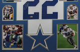 FRAMED DALLAS COWBOYS EMMITT SMITH AUTOGRAPHED SIGNED JERSEY BECKETT HOLO