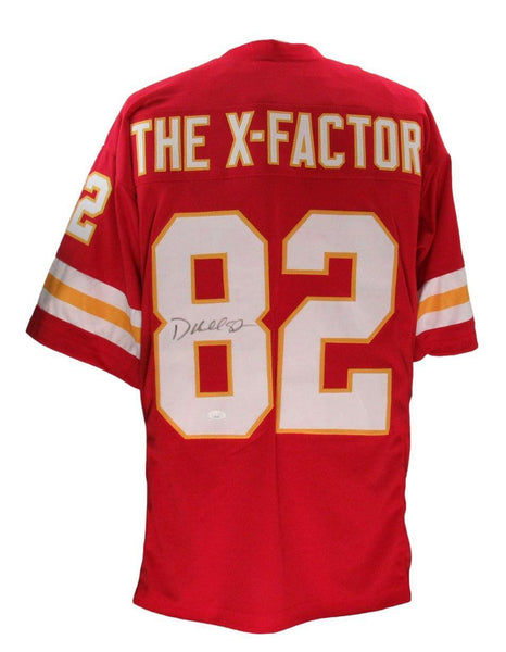 Dante Hall Signed/Auto Red "X-Factor" Custom Football Jersey Chiefs JSA 193586