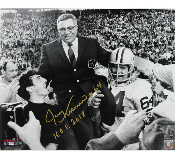 Jerry Kramer Signed Green Bay Packers Unframed 16x20 Photo - HOF 2018 Insc