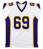Jared Allen Authentic Signed White Pro Style Jersey Autographed BAS Witnessed 2