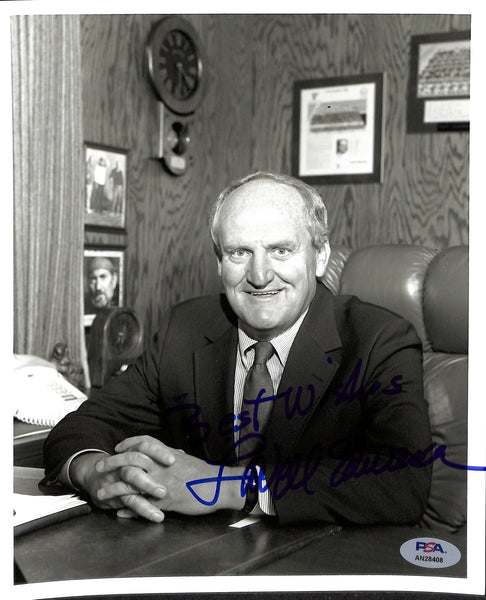 Lavelle Edward CFB HOF Signed/Auto/Inscr 8x10 Photo BYU Cougars PSA/DNA 185120