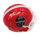 Brock Bowers Signed Georgia Bulldogs Speed National Champions NFL Mini Helmet