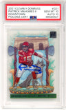 2021 Donruss Clearly Downtown Patrick Mahomes PSA 10/10 Auto GEM MINT Pop 1