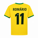 Romario Signed Vintage Brazil FC Home Soccer Jersey #11 with Beckett COA