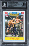 Mike "The Miz" Signed 2021 Topps Heritage WWE ST 2x GS Champ #TM20 Card BAS Slab