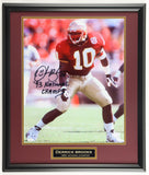 Derrick Brooks Signed Florida State Seminoles Framed Photo (JSA) 1993 Ntl Champs