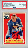 Frank Gifford Signed 1956 Topps #53 Trading Card PSA Slab 42649