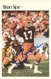 Brian Sipe Autographed Cleveland Browns Mini Poster 2/50 BAS 46142
