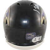 Isiah Likely Autographed Baltimore Ravens Mini Helmet Beckett Witness 51863