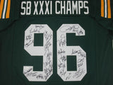 Packers SB XXXI TEAM Signed Custom Rep Jersey AUTO w/ 28 Sigs BUTLER LEVENS+ JSA