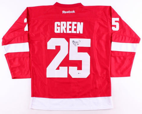 Mike Green Signed Detroit Red Wings Reebok Jersey (Beckett COA) All Star/Defense