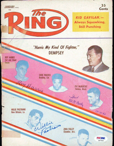 McMurtry, Harris & Pastrano Authentic Autographed Magazine Cover PSA S47649