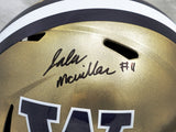 JALEN MCMILLAN AUTOGRAPHED WASHINGTON GOLD FULL SIZE HELMET MCS HOLO 222063