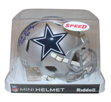 Bob Lilly Autographed Dallas Cowboys Speed Mini Helmet w/insc BAS 40060