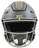 Lawrence Taylor Signed New York Giants F/S Salute 25 SpeedFlex Helmet Beckett W