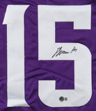 Dallas Turner Signed Minnesota Vikings Pro Cut Jersey (Beckett) 2024 1st Rnd Pck