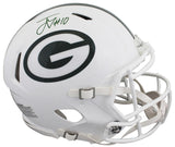 Packers Jordan Love Signed 2024 On-Field Alt F/S Speed Proline Helmet BAS Wit