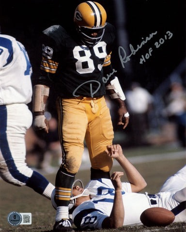 Dave Robinson Autographed/Signed Green Bay Packers 8x10 Photo Beckett 59472