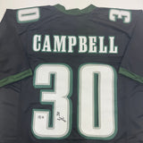 Autographed/Signed Jihaad Campbell Philadelphia Black Football Jersey BAS COA