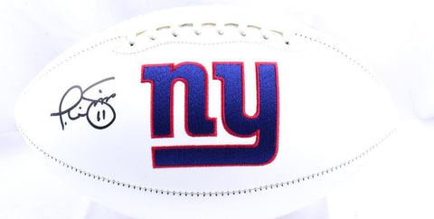 Phil Simms Autographed New York Giants Logo Football - Beckett W Hologram *Black