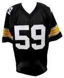 Jack Ham HOF Signed/Inscr Black Steelers Custom Football Jersey Becket 192384