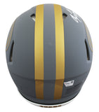 49ers Christian McCaffrey Signed Slate F/S Speed Proline Helmet W/ Case Fanatics