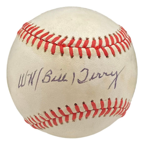 Bill Terry New York Giants Signed Official National League Baseball BAS BH71123