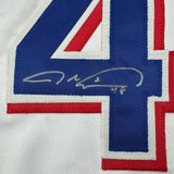 Autographed/Signed Jacob DeGrom Texas White Baseball Jersey JSA COA