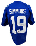 Isaiah Simmons Signed/Autographed Custom Football Jersey Giants JSA 204796