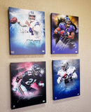 DK Metcalf Signed Seattle Seahawks Framed 16x20 Stretched Canvas-Beckett W Holo