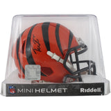 Tee Higgins Autographed Cincinnati Bengals Mini Helmet Beckett Witness 34044