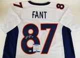 Noah Fant Signed Denver Broncos Jersey (Beckett COA) 2019 1st Rd Draft Pick T.E