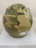 OMARION HAMPTON SIGNED NORTH CAROLINA TAR HEELS CAMO SPEED MINI HELMET BECKETT