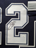 FRAMED DALLAS COWBOYS EMMITT SMITH AUTOGRAPHED SIGNED JERSEY JSA COA