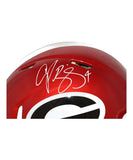 Champ Bailey Signed Georgia Bulldogs Authentic Flash Helmet Beckett 41207
