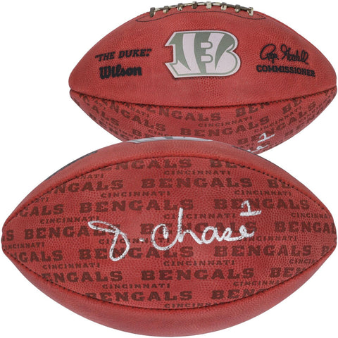Ja'Marr Chase Cincinnati Bengals Autographed Duke Showcase Football