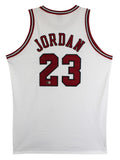 Bulls Michael Jordan Authentic Signed White Nike Size 50 Jersey BAS #AG010203