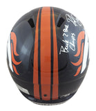 Broncos Rod Smith & Ed McCaffrey Signed Full Size Speed Rep Helmet BAS Witnessed
