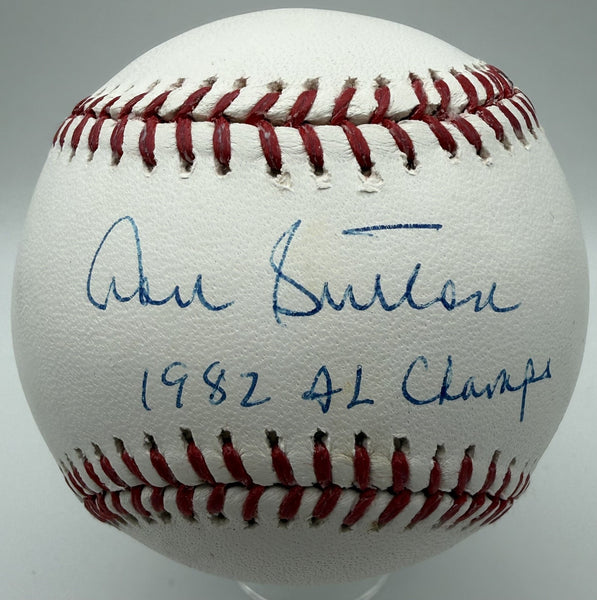DON SUTTON Signed Official MLB Baseball AUTO w/ "1982 AL Champs" - WSC