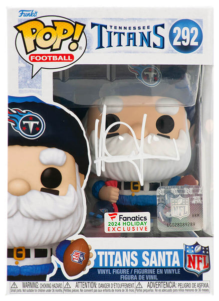 Vince Young Signed Tennessee Titans SANTA Funko Pop Doll #292 - (SCHWARTZ COA)