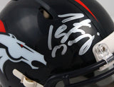 Peyton Manning Autographed Denver Broncos Speed Mini Helmet-Fanatics *Silver
