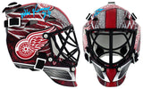 Mike Vernon Signed Red Wings Mini Hockey Goalie Mask w/HOF 2023 - (SCHWARTZ COA)