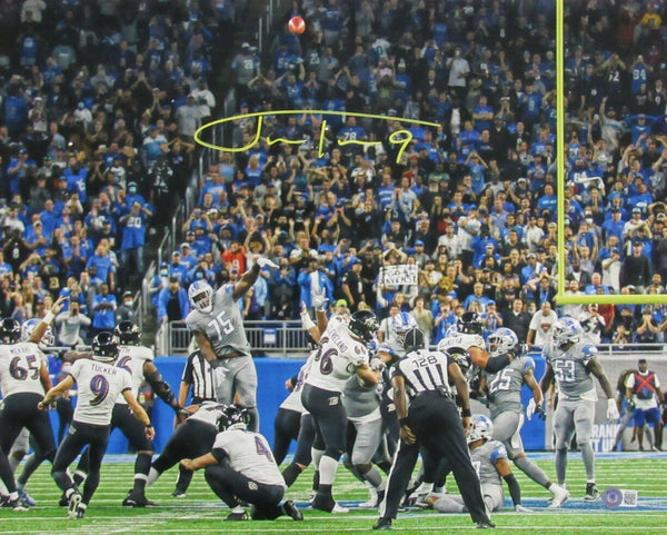 Justin Tucker Baltimore Ravens Signed/Autographed 16x20 Photo Beckett 164789