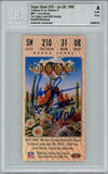 Larry Brown Autographed Super Bowl XXX Ticket Stub SB MVP BAS Slab 42972
